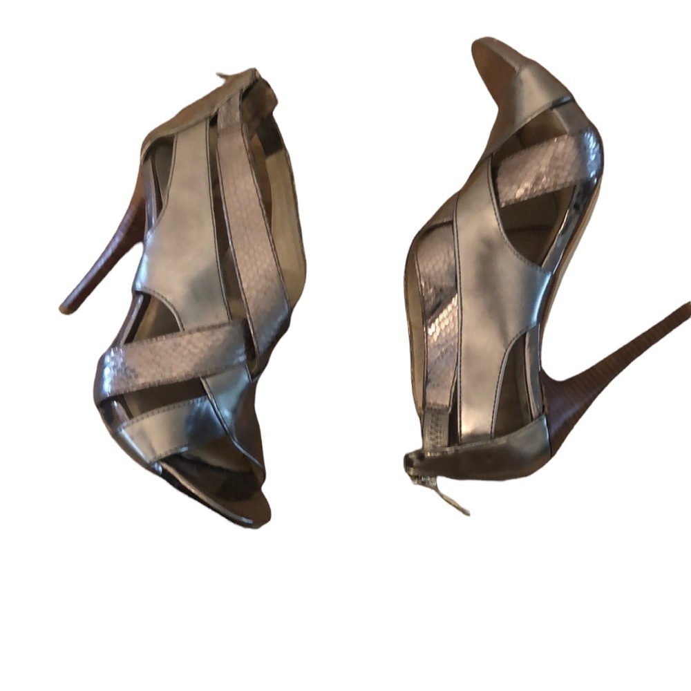 Michael Kors Metallic Heels Size 6